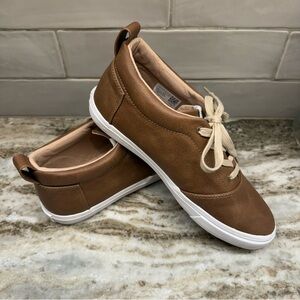 TOMS Fenix Mid Leather Lace Up Mens Size 6 Toffee Brown Sneakers Casual Shoes